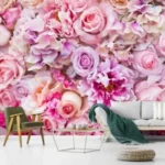 3D Flower Customized Wall Covering Design | Bring Nature's Elegance Indoors - 265