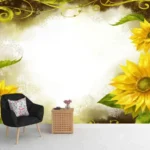 3D Flower Customized Wall Covering Design | Bring Nature's Elegance Indoors - 340
