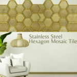 ITMADSITES Self-Adhesive 3D Golden Honey Comb Acrylic Mosaic Tile Box ( 55 Pc Per Box ) - Premium Decor Solution