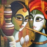 Premium Quality Lord Krishna God Wallpaper | Custom Wall Covering Design - 70