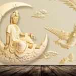 Print on Demand 3D Customized Buddha Wallpaper – 20