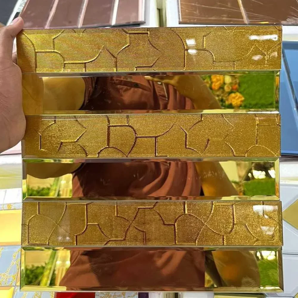 Self-Adhesive Glass Mosaic Tile Series Design -16 Self-Adhesive Glass Mosaic Tile Box ( 22 Pc Per Box ) Series Design -16 - Image 1