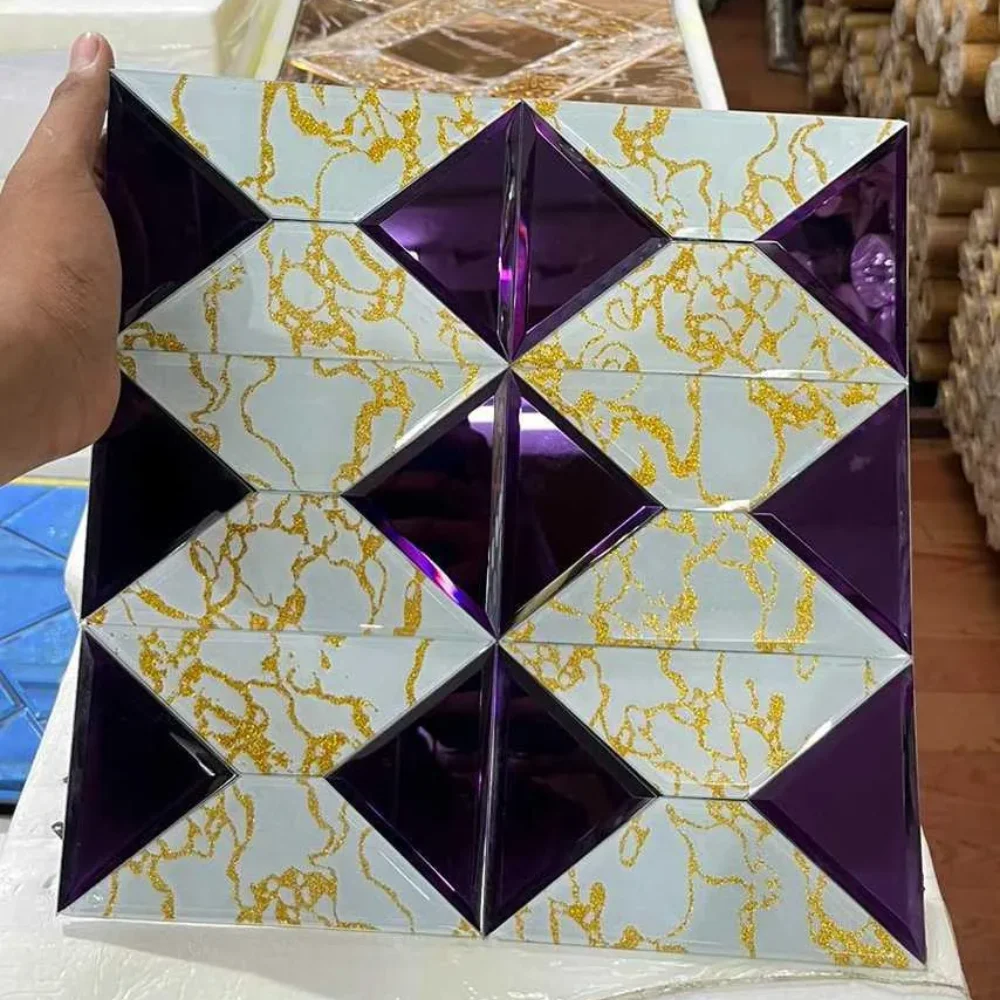 Self-Adhesive Glass Mosaic Tile Series Design – 7 Self-Adhesive Glass Mosaic Tile Box ( 22 Pc Per Box ) Series Design - 7 - Image 1