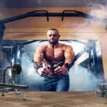 print on demand 3D customized gym wallpaper -09