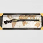 Antique gun glass frame - 009